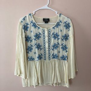 Angie flowy button-up blouse